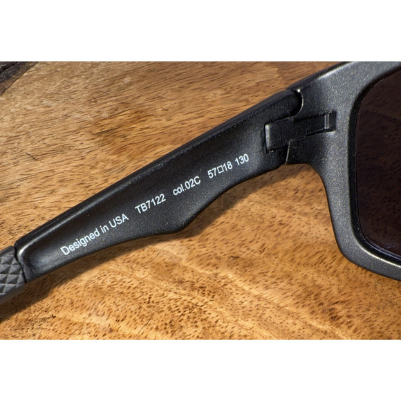 Timberland TB7122 Men's Black Rectangle Sunglasses Designer Sports - Picture 6 of 9